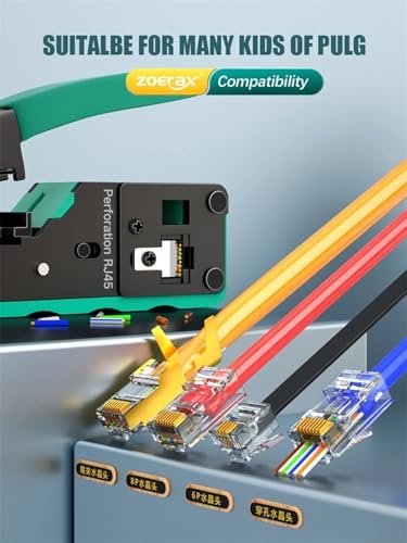 Outil de sertissage RJ45 vert : finis les câblages ratés