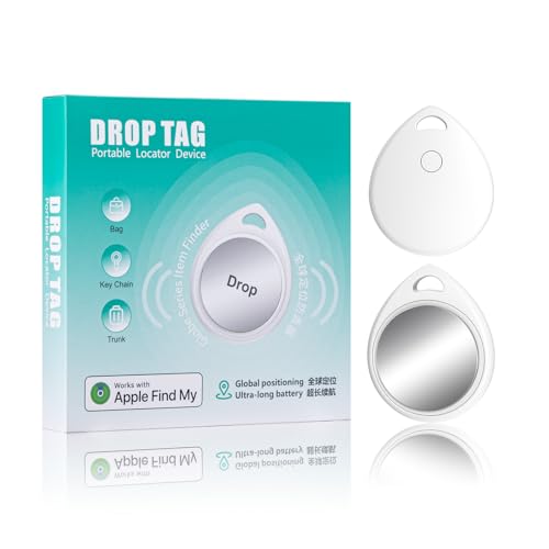Air Tracker Tags 2-Pack, Smart Bluetooth Tracker Work with Apple Find My (iOS Only) IP65 Waterproof, Keys Finder, Item Locator, Tracker Tag for Luggage Tags, Keys, Bags, Pet