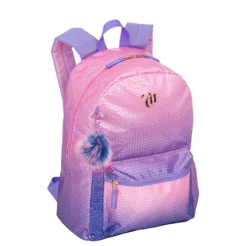 Mochila Grande Capricho Paetê - Rosa Lilás