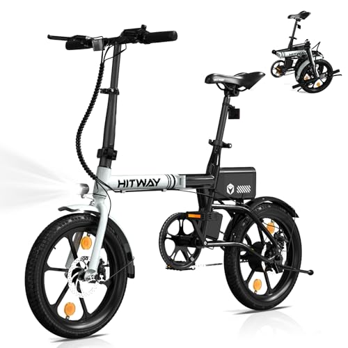 HITWAY E-Bike Klapprad 250W Li-Ion-Akku 16 Zoll E-Klapprad E-Faltrad...