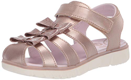 Stride Rite Girl's Clary Memory Foam Adjustable Width Buckle Sandal