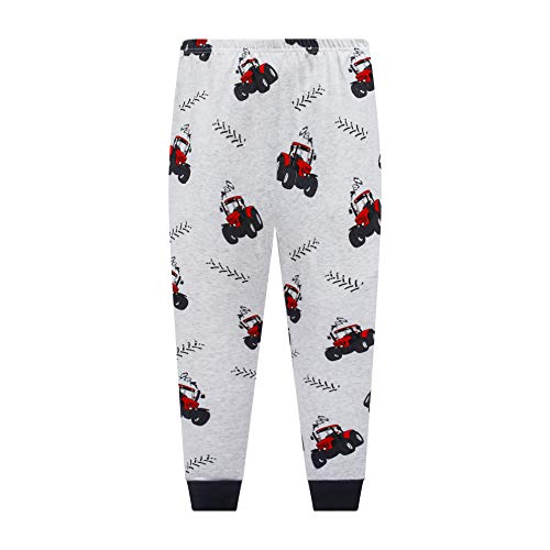Boys Pajamas Tractor 100% Cotton Pjs Toddler 2 Piece Long Sleeve Sleepwear Kids Clothes Set 3t