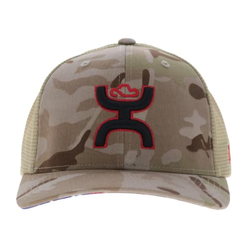 Image of HOOEY Chris Kyle Adjustable Snapback Hat - Mid Profile 6-Panel Breathable Mesh Baseball Cap, Trucker Hat for Men and Women