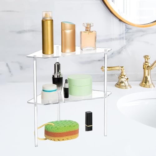 Étagère d'angle pour salle de bain et cosmétiques duo de rangement - 3