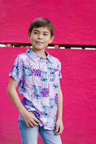 Disney Lilo & Stitch Minnie Mouse Hawaiian Button Down Shirt Infant to Big Kid Sizes (18 Months - 18-20)4