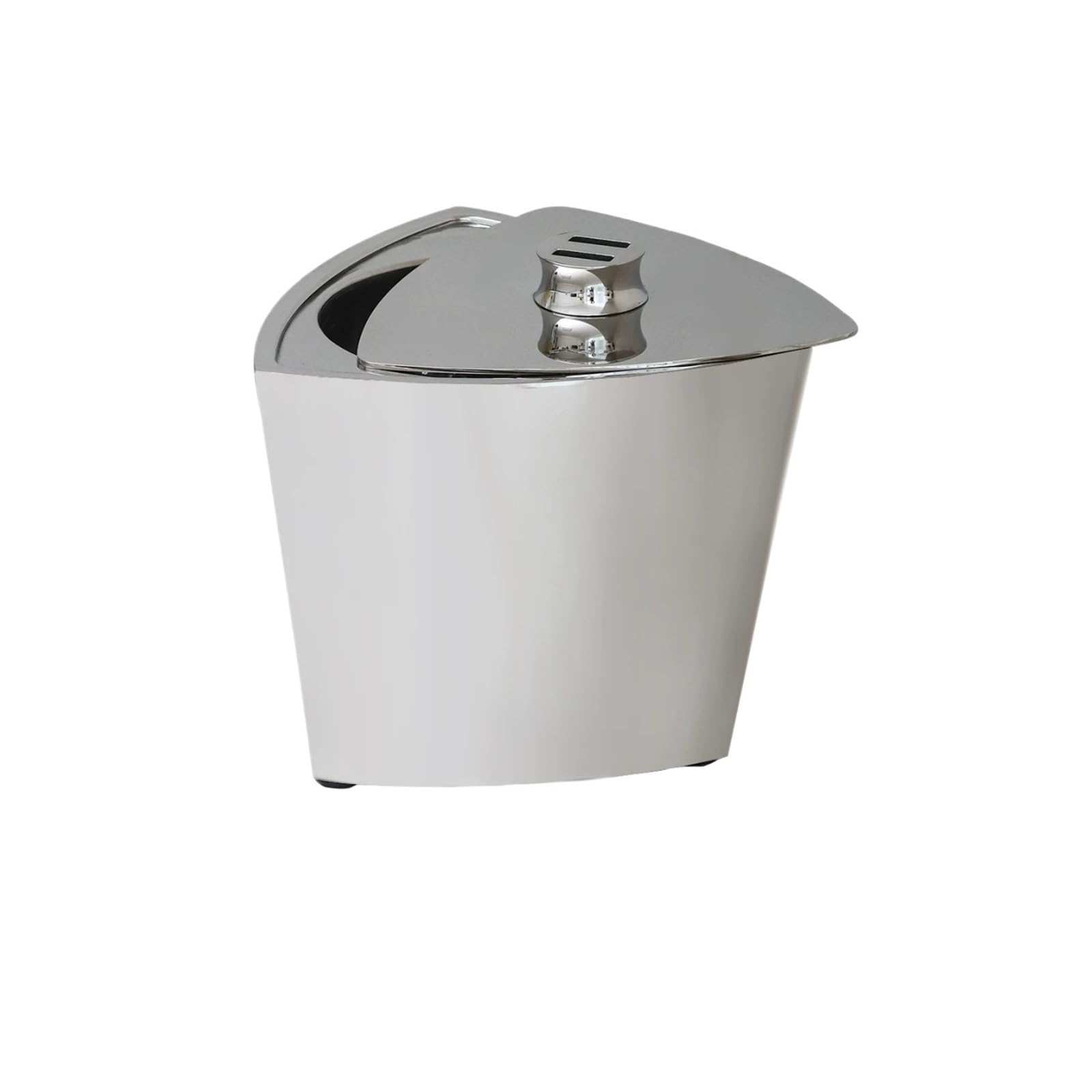 zhangrui1888 Ice Bucket Triangular Stainless Steel Double Layer Ice Bucket Ice & Beverage Bucket