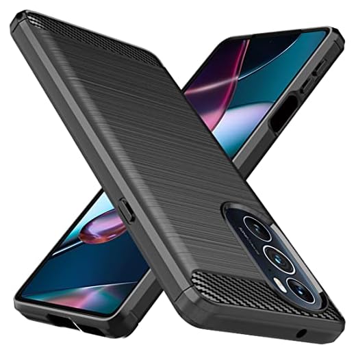 Capa para celular Motorola Edge 30 Pro (incluindo duas Película protetora temperada) capa macia anti-queda com case borda elástica -Preto