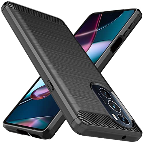 Osophter for Motorola Edge Plus 2022 Case,Moto Edge Plus 2022 Case Shock-Absorption Flexible TPU Rubber Protective Cell Phone Cover for Motorola Edge Plus 5G UW 2022(Black)