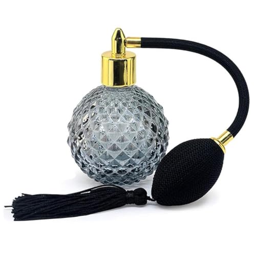 100ml Crystal Vintage Style Perfume Bottle Gold Silver Long Spray Tassels Atomizer Pump Refillable Glass Bottles Makeup Tool (Gold)