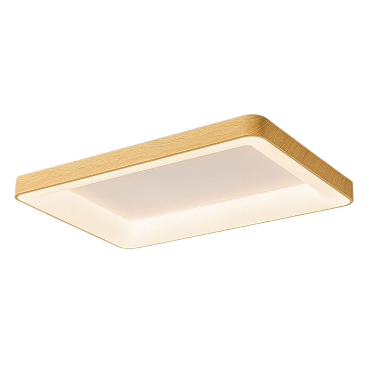Plafonnier LED encastré de plafond en bois chêne variable - 8