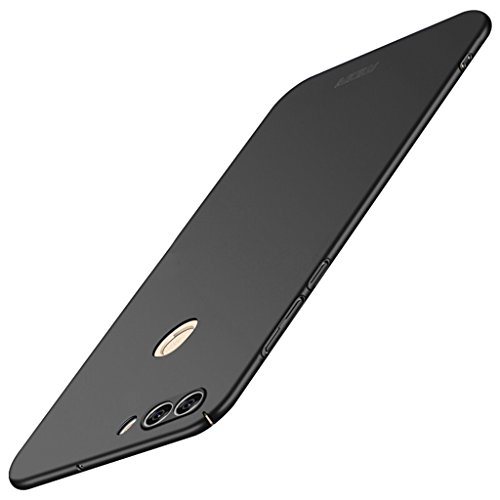 KaiTelin Huawei P Smart Espalda Funda - Ultra Delgado PC Cubierta Trasera Cáscara Duro Escudo Protectora Carcasa para Huawei P Smart Teléfono Inteligente Cubierta Posterior Funda - Negro