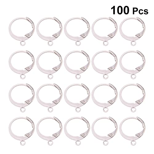 Partykindom Dangle Earrings 100Pcs Hoop Earrings For Women, Stainless Steel Hoop Earrings Lightweight Open Hoops Set Diy Earrings Accessories For Gift Women Girls Earrings Earrings Set Womens Earrings #TOP27
