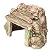 Bothyi Reptile Hideout Cave Decorations Basking Creative Resin Rock Hide Cave Aquarium Ornament for Amphibians Small Reptiles