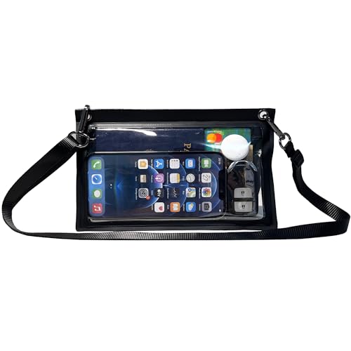 DRLOKPAK Travel Neck Wallet RFID Blocking Passport Holder Pouch Anti-Theft Mini Crossbody Purse HandBag For Phone Passport Credit Card Cash Key ID Ticket