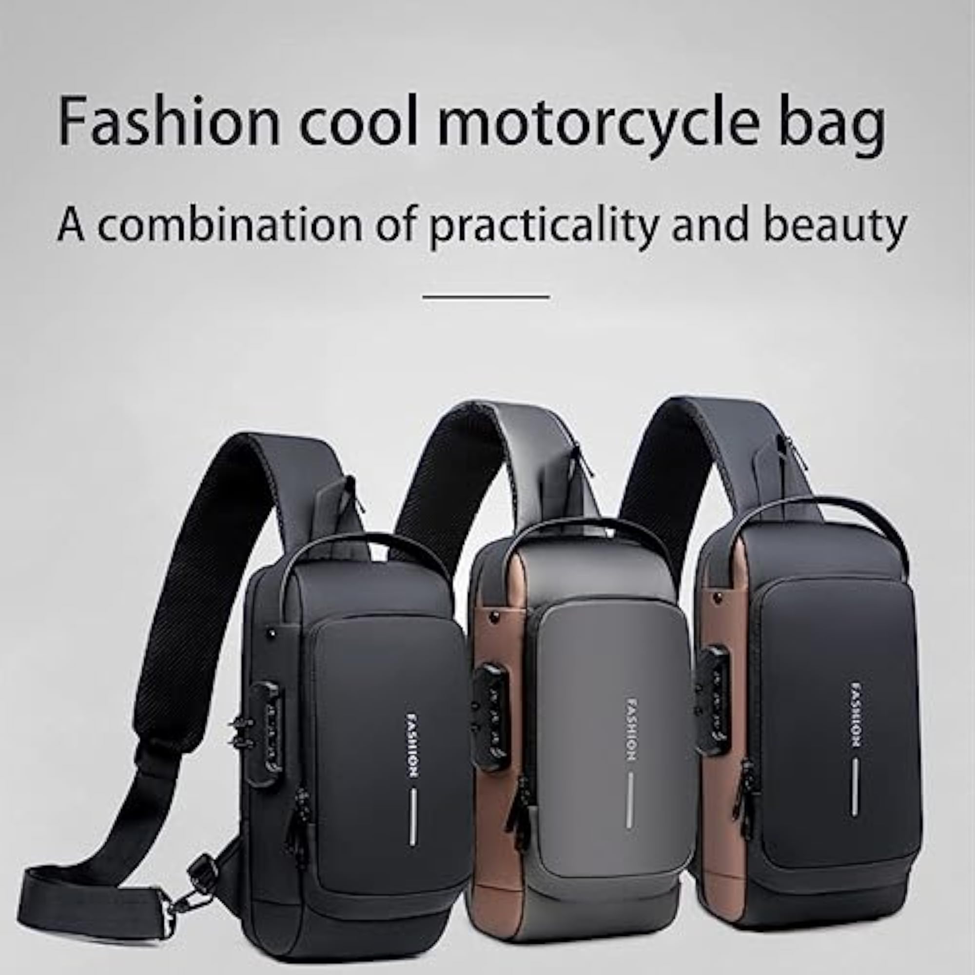 Anti Theft Sling Bag with USB Charge Feature