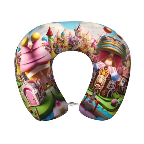 Almohada de espuma viscoelástica para viaje tamaño único