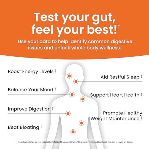 Image of Ombre Gut Health Test Kit - Probiotic Recommender at Home Test for Women & Men - Detailed Custom Gut Microbiome Analysis for Digestive, Immune and Mental Health with Food Suggestions