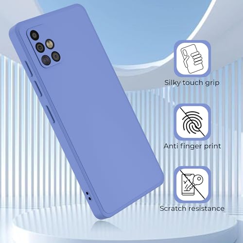 Image of A rtistque Back Cover Case for Samsung Galaxy M51 with Camera Protection | Shockproof TPU | Stylish Protective Design | Slim Fit | Ultra Matte | Samsung Galaxy M51 Back Cover - Blue
