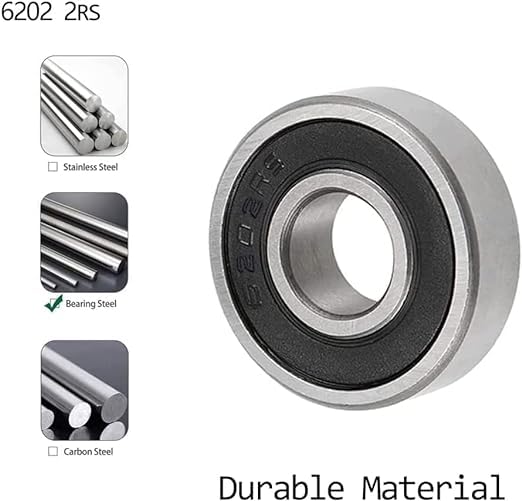 Roulement 6202 2rs Roulement à Billes Rainuré 6202.2RS.C3 - 15x35x11 Mm, Double Joint En Plastique Roulement 6202 Rs