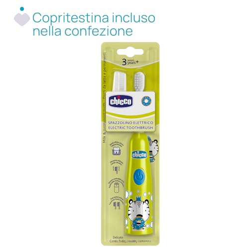 Chicco Elektrische Zahnbürste für Babys, mit weichen Borsten, geeignet für Kinder ab 3 Jahren, weicher Vibrationskopf, schonend für Zahnschmelz und empfindliches Zahnfleisch – Bild 7
