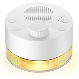 Máquina de Som Branco com 24 Sons Relaxantes, Timer de 1-8 Horas, Luz Noturna LED, Ideal para Sono de Bebês e Adultos, Sons da Natureza e Ruído Branco