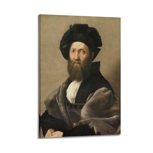 Poster Raphael Portrait de Baldassare Castiglione décoration salon 50x75 cm