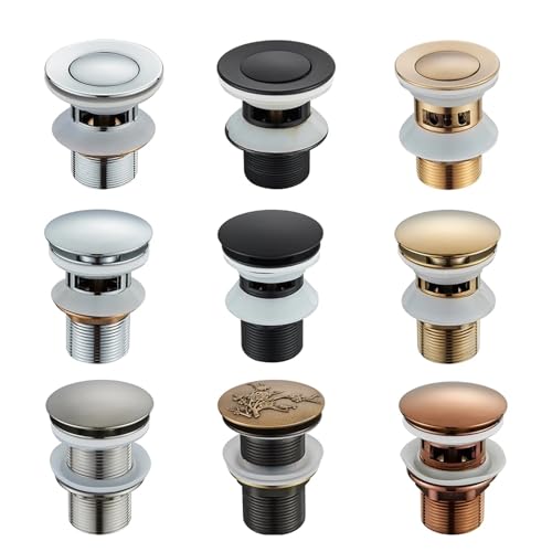 Bonde lavabo sans fuite bouchon de vidange pop-up en laiton durable