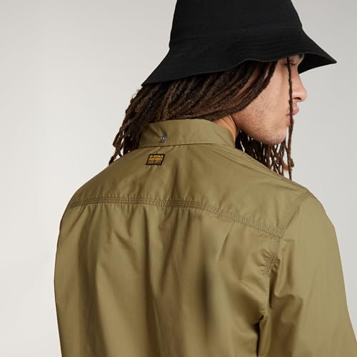 G-Star RAW Herren One Pocket Regular Hemd, Grün (Smoke Olive D24292-D308-B212), L – Ansicht 5