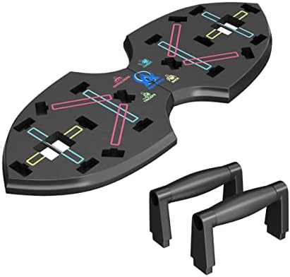 APOTHESS Push up Board | Multi-Functional 13-in-1 Push Up Bar Included Resistance Bands | Home Gym Equipment | Professional Calisthenics Gear | Workout Chest Arms Legs Back Shoulders | Portable Fitness For Men and Women | Strength Training Weight Loss | Floor Pushups Stand | Workour Gear | Push Up Bars | Full Body Workout Equipment