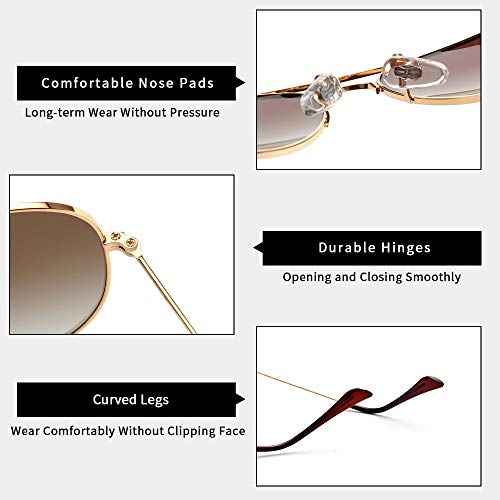 Image of grey jack Polarized Aviator Sunglasses lightweight Stylish Glasses for Men Women UV Protection S110102