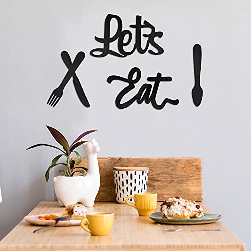 5-Pieces-Wooden-Lets-Eat-Sign-Fork-Spoon-and-Knife-Wood-Wall-Decor-Rustic-Wood-Kitchen-Hanging-Decoration-Cute-Eat-Decoration-for-Kitchen-Home-Dining-Room-Cafe-Restaurant-Black