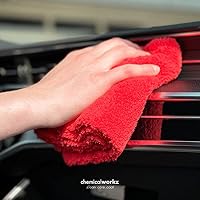Chemicalworkz Edgeless Soft Touch: Lackschonende Premium Mikrofasertücher mit 500GSM - schonend weiche & fusselfreie Poliertücher für die Autopflege - Auto Microfasertücher | 40x40cm | rot – Ansicht 6