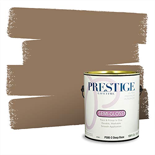 PRESTIGE Paints P500-D-3002-9BVP Paint and Primer In One, 1 gallon, Mocha Syrup