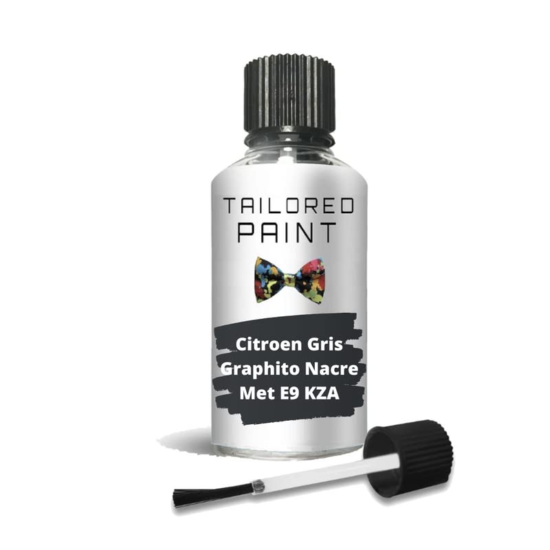 For Citroen 2000-Present Gris Graphito Nacre Met E9 KZA Touch Up Paint With Brush (Touch Up Paint)