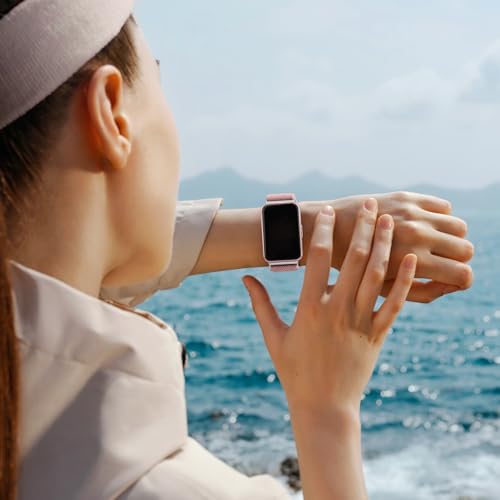 Image of Tobfit Nylon Strap for Samsung Galaxy Fit 3 (Watch Not Included), Flexible Premium Elastomer Nylon Adjustable Watch Band for Galaxy Fit3 2024 SM-R390 Men & Women