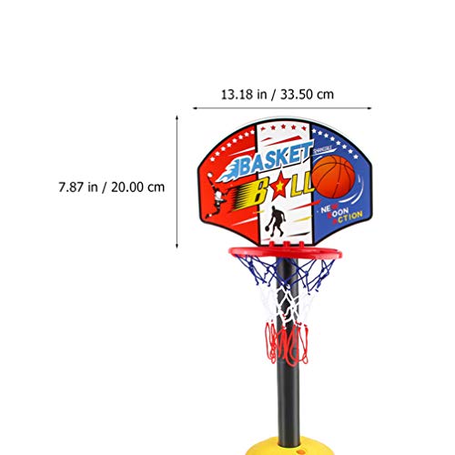 STOBOK Jogo de Basquete Com Pontuação Fácil E Ajustável Levantável Brinquedo de Basquete Interno Min
