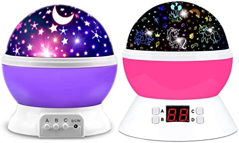 Unicorn Star Projector Night Light Projection Lamps for Girls Bed...