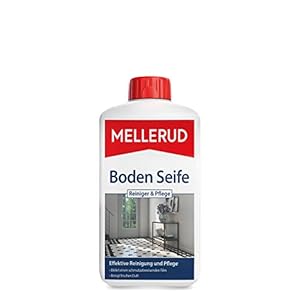 MELLERUD Boden Seife Reiniger & Pflege | 1 x 1 l | Effizientes Reinigungsmittel zur Entfernung von Verschmutzungen für alle Bodenarten im Innenbereich