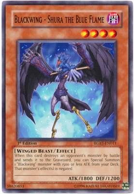 Yu-Gi-Oh! - Blackwing - Shura The Blue Flame (RGBT-EN011) - Raging Battle - 1st Edition - Common