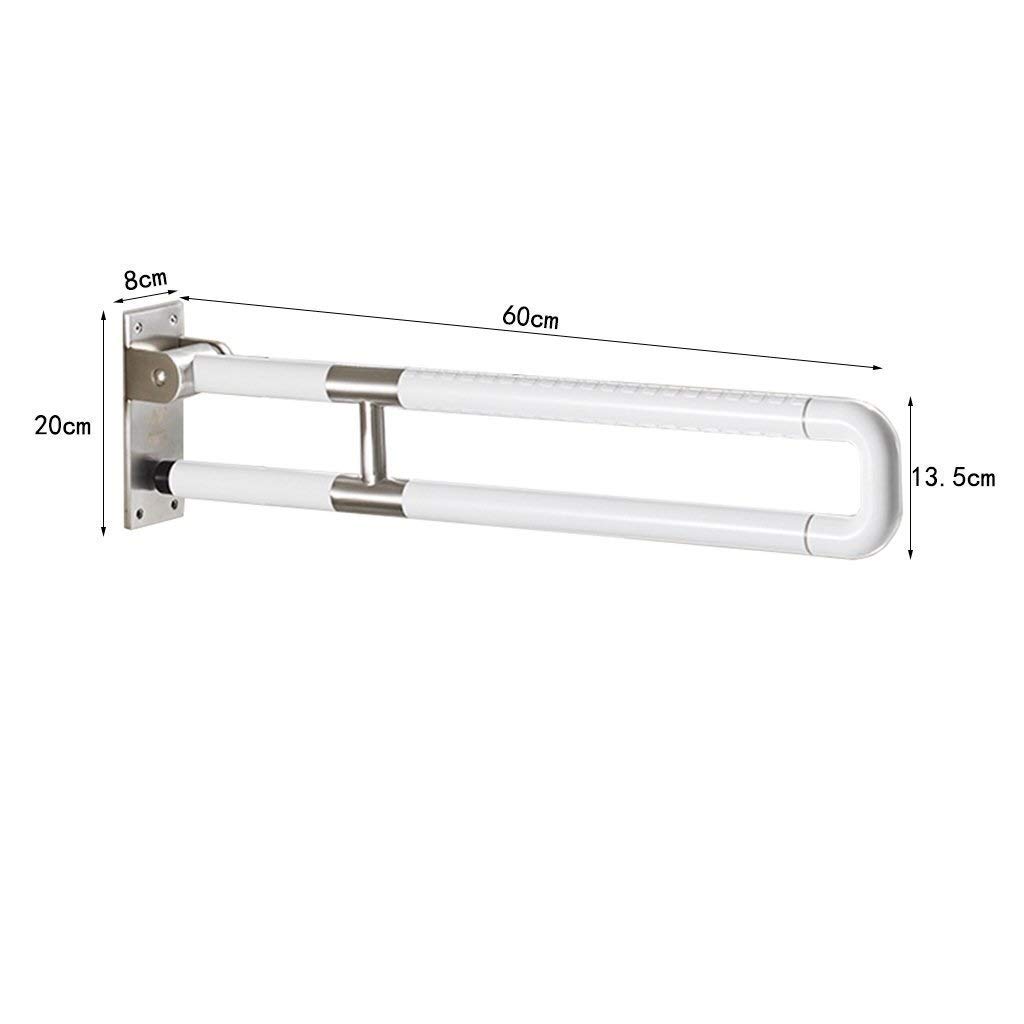 Barra de Agarre de Seguridad para Ducha sin Plomo para Bañera, Barra de Agarre de Acero Inoxidable con Ventosa Plegable, Color Blanco Óxido, Amarillo, Soporte de Seguridad, Barra de Agarre, Barr