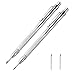2 Pack Tungsten Carbide Scriber with Magnet - Aluminum Etching Engraving Pen with Clip for Glass/Ceramics/Hardened Steel by Fabcell