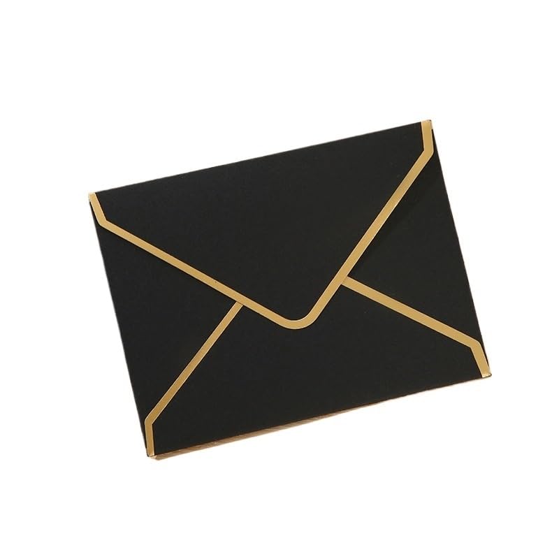 Envelopes d'invitation de mariage dorées chic pour vos faire-part de fête élégants 50pcs