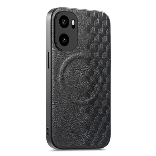 �}�O�l�b�g�� �X�}�z�P�[�X �Ή��@�� for Xiaomi Poco X7 Pro,�Ή��@�� for Redmi Turbo 4 ���C�����X�[�d�Ή� �����Y�ی� �ϏՌ��� PC+TPU+PU Black