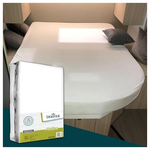 JACOBSON Jersey Spannbettlaken Spannbetttuch Baumwolle Bettlaken (90x200-100x200 cm, Hellblau) 6 Dexitex -Queen Size Molton Matratzenschoner Queensbett (135-160cm x 210) für Wohnmobil oder Wohnwagen - Queensbett Matratze -Oeko-TEX - 100% Baumwolle, Weiß
