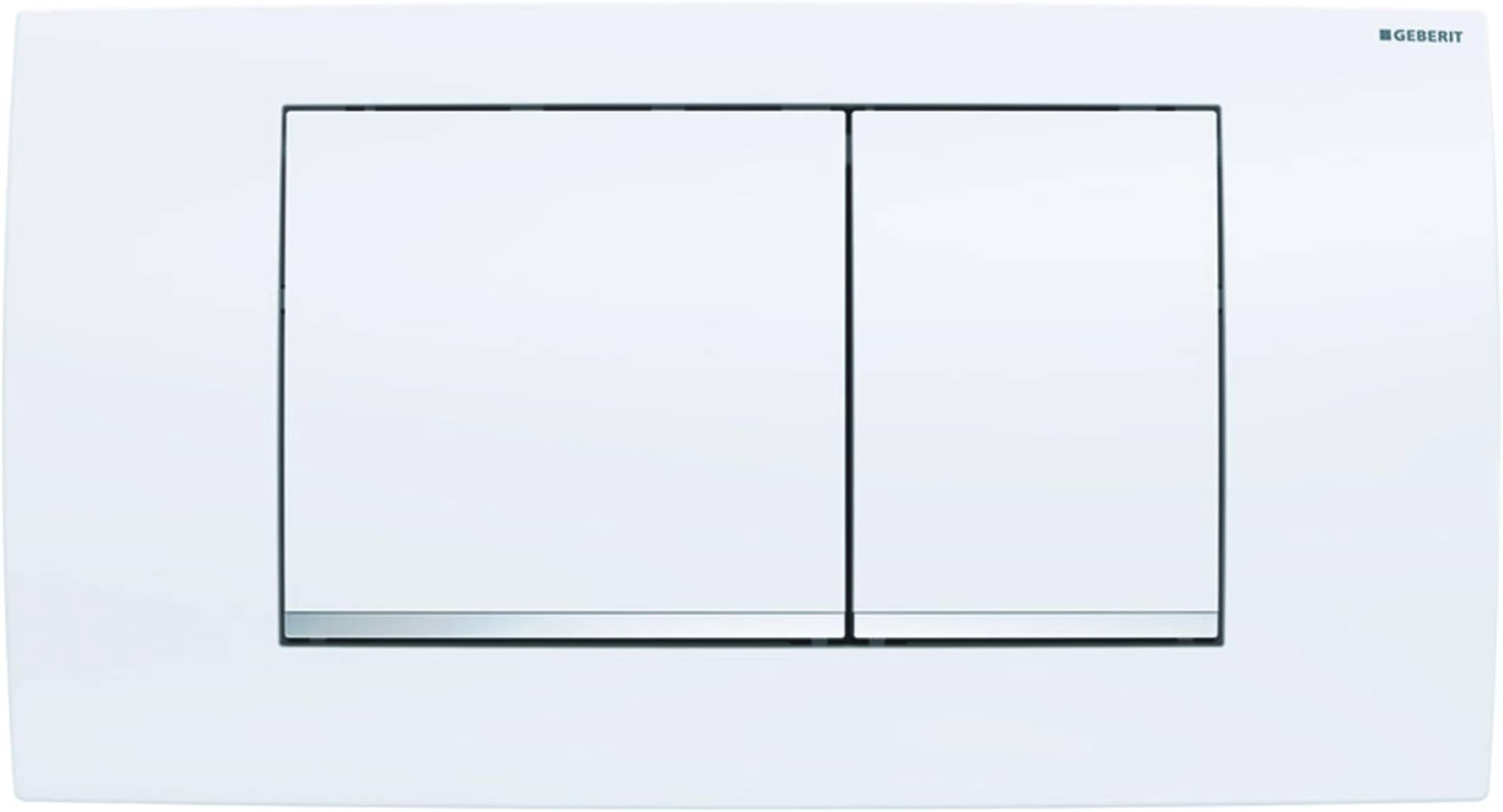 115.899.KJ.1 Twinline Control Plate for 2 Quantities, 34 x 18.5 x 3.2 cm, White