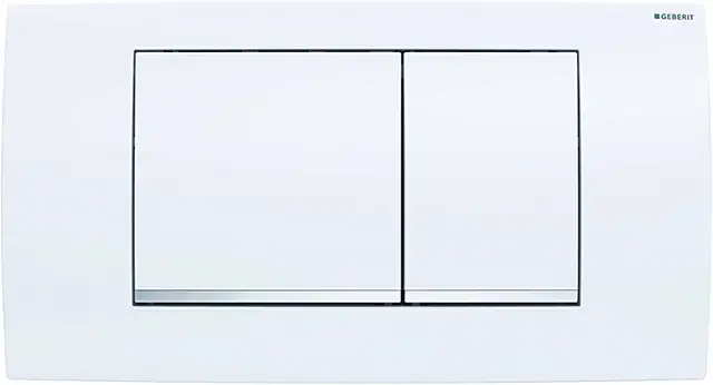 Geberit Twinline 30 Wall WC Push Plate White Glossy/Chrome/White for UP130