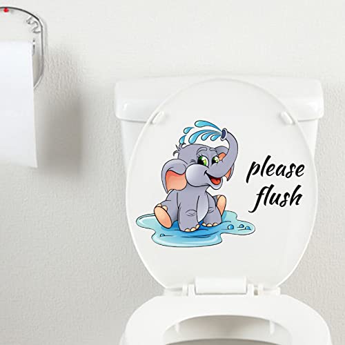 Vinilos adhesivos de vinilo para pared con elefante bebé adorable miniatura 5