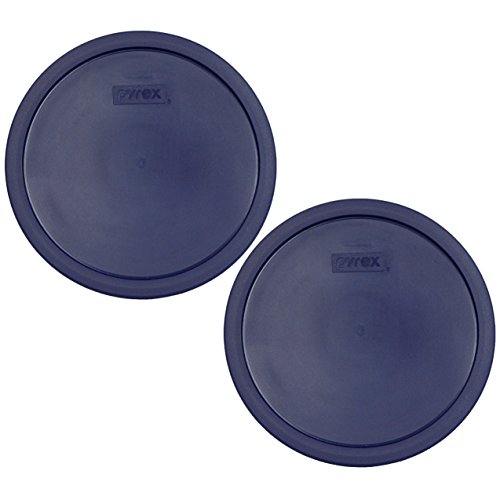 Pyrex 7403-PC 10-Cup Blue Sculpted Mixing Bowl Lid (2-Pack) - Made in USA