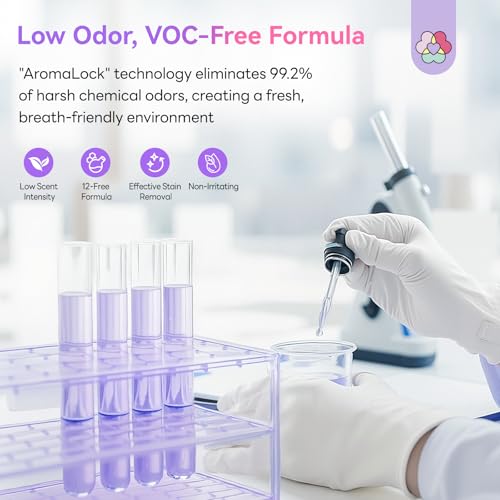 Image of SAVILAND Airbrush Cleaner Kit: 10S Instant 240ml Airbrush Cleaning Kit Low Odor Acetone Free with Cleaning Brush & Needle Nozzle Reamer Full Tool Set for Clog Removal Nail Art Airbrush Pro