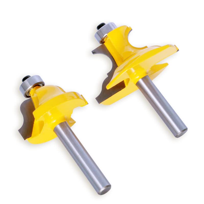 1-2pc 8mm Gambo Boiserie Roman Ogee Piedistallo Router Bit C3 Punta in Metallo Duro Utensile da Taglio for Legno(16157-8)